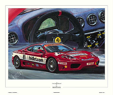 Ferrari F360 Modena motorsport art print by Hessel Bes