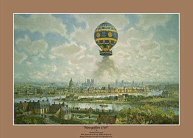 Montgolfiere 1783, aviation art print by Kenneth McDonough