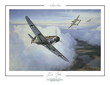 Air Aces Messerschmitt Me 109G-5 aviation art print by Mark Postlethwaite