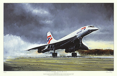 Concorde Farewell, aviation art print by Michael Rondot