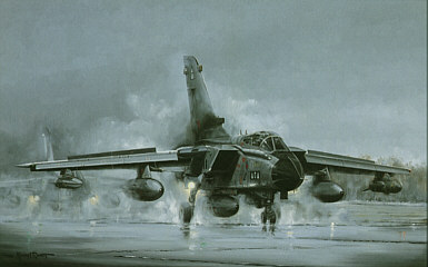 Second to None, Tornado GR1A RAF aviation art print by Michael Rondot