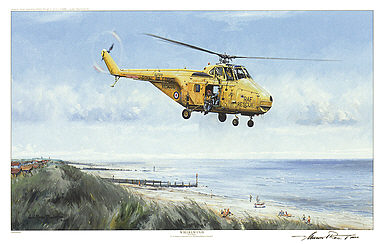 Whirlwind, Helicopter aviation art print by Michael Rondot