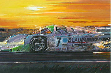 Daytona Porsche 962c, motorsport art print by Nicholas Watts