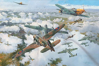 The Greatest Day - The Battle of Britain aviation art print by Robert Taylor