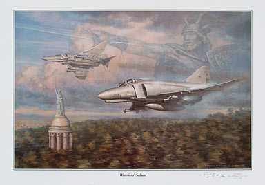 Warriors Salute, F4F Phantom JG72 aviation art print by Ronald Wong