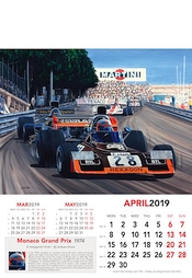 Formula One Calendar 2019 Monaco Grand Prix 1974 - April