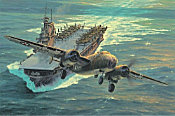 Destination Tokyo - Doolittle's B-25 launched from USS Hornet, Aviation Art by Anthony Saunders