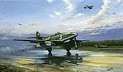 Luftwaffe Me-262A-1a, Luftfahrt-Kunstdruck von Barry Price