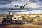 Wittmanns Tiger at Kursk, Tank art print by Barry Spicer