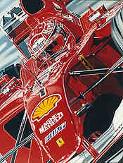 The Ringmaster, Michael Schumacher Ferrari F1 Nürburgring Kunstdruck von Colin Carter
