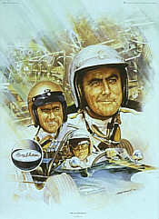 Sir Jack Brabham, Formula One World Champion art print by Craig Warwick