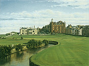 St Andrews Swilcan Burn Scotland, Golf Art print by Graeme Baxter