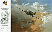 Stern von Afrika, Bf-109 Hans Joachim Marseille aviation art print by Heinz Krebs