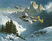 Tribute to a Lockheed Classic, P-38 Lightning Luftfahrt-Kunstdruck von Heinz Krebs