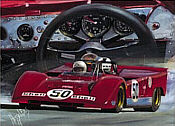 Ferrari Indy motorsport art print by Hessel Bes