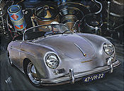 Porsche 356 Speedster automobile art print by Hessel Bes