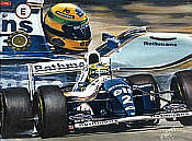 Ayrton Senna Williams Renault F1 art print by Hessel Bes