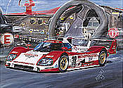 Toyota Le Mans motorsport art print by Hessel Bes