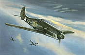 Focke-Wulf Fw 190 D-13 Luftfahrt-Kunstdruck von Jerry Crandall