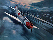 Lavochkin LA-7 IV Ivan N. Kozhedub, Luftfahrt-Kunstdruck von Jerry Crandall