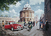 University Days, Jaguar Mark II automobile art print by Kevin Walsh