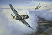 Air Aces Me 109, Kunstdruck von Mark Postlethwaite
