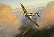 Air Aces Spitfire XIVe, Kunstdruck von Mark Postlethwaite
