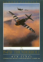 Famous Fighters P-47D Thunderbolt aviation art print by Mark Postlethwaite