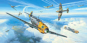 Messerschmitts into Battle - Me 109 Luftfahrtkunst von Mark Postlethwaite