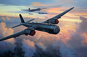 RLM Heinkel He-177 Greif KG 100 aviation art print by Mark Postlethwaite