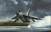 Lightning Thunder, English Electric Lightning Luftfahrt-Kunstdruck von Michael Rondot