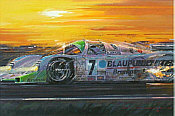 Daytona Porsche 962c, Motorsport Kunstdruck von Nicholas Watts