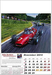 F1 Grand Prix Art Calendar 2014, John Surtees in the Ferrari, Nürburgring 1964