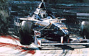 Out of the Shadows, Damon Hill Williams-Renault F1 art print by Nicholas Watts