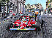 Villeneuve - Monaco Grand Prix 1981, Formel-1 Kunstdruck von Nicholas Watts