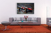 Surtees at Spa - Ferrari 312 F1 Motorsport Kunstdruck von Paul Dove Präsentation