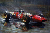 Surtees at Spa - Ferrari 312 F1 Motorsport Kunstdruck von Paul Dove