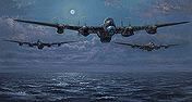 Enemy Coast Ahead, Avro Lancaster Dambuster Aviation Art Print by Philip E West