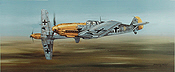 Looking for Trouble, Messerschmitt Bf 109 aviation art print by Philip E West