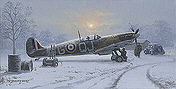 Winter of '41, Spitfire aviation art print of Philip E West