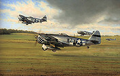 Days of Thunder, P-47D Aviation Art by Richard Taylor