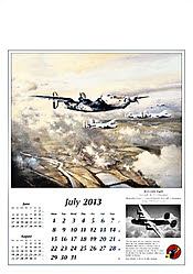 Aircraft Wall Calendar 2013 July, by Robert Taylor