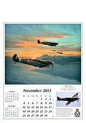 Aviation Art Calendar 2013 November