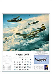 Aviation Art Wall Calendar 2013 August