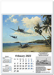 Luftfahrtkunst Kalender 2023 F4U Corsair - Februar