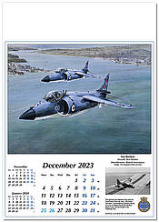 Militaerflugzeug Kalender 2023 Sea Harrier - Dezember
