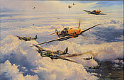 Most Memorable Day, Adolf Galland Me-109 Luftfahrt-Kunstdruck von Robert Taylor