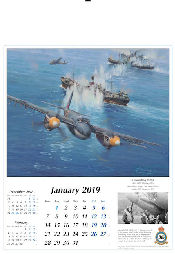 Luftfahrtkunst Kalender 2019 Reach for the Sky Mosquito Januar