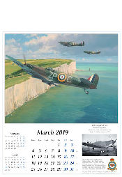 WW2 Flugzeug Kalender 2019 RAF Spitfire Maerz