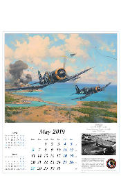 Robert Taylor Aviation Art Calendar 2019 F4U Corsair May
